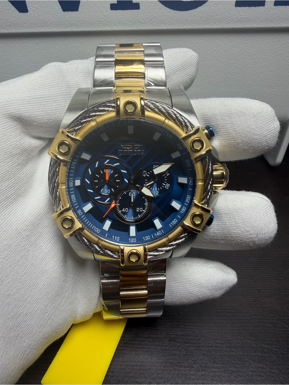 Invicta Bolt Ace Men's Watch - 52mm. Steel. Gold (25522)